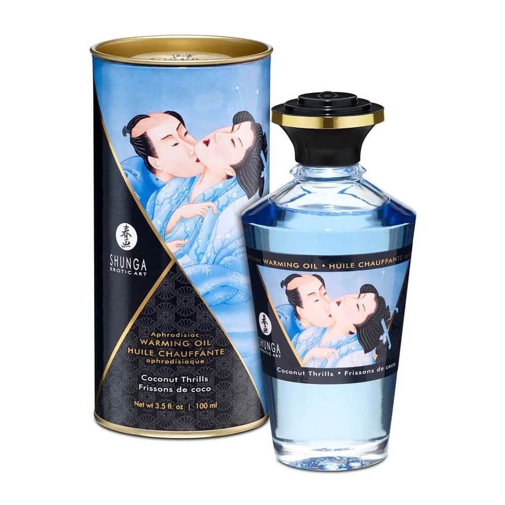 Masažno olje z afrodiziakom - Shunga - Coconut Thrills Masažno olje z afrodiziakom - Shunga - Coconut Thrills
