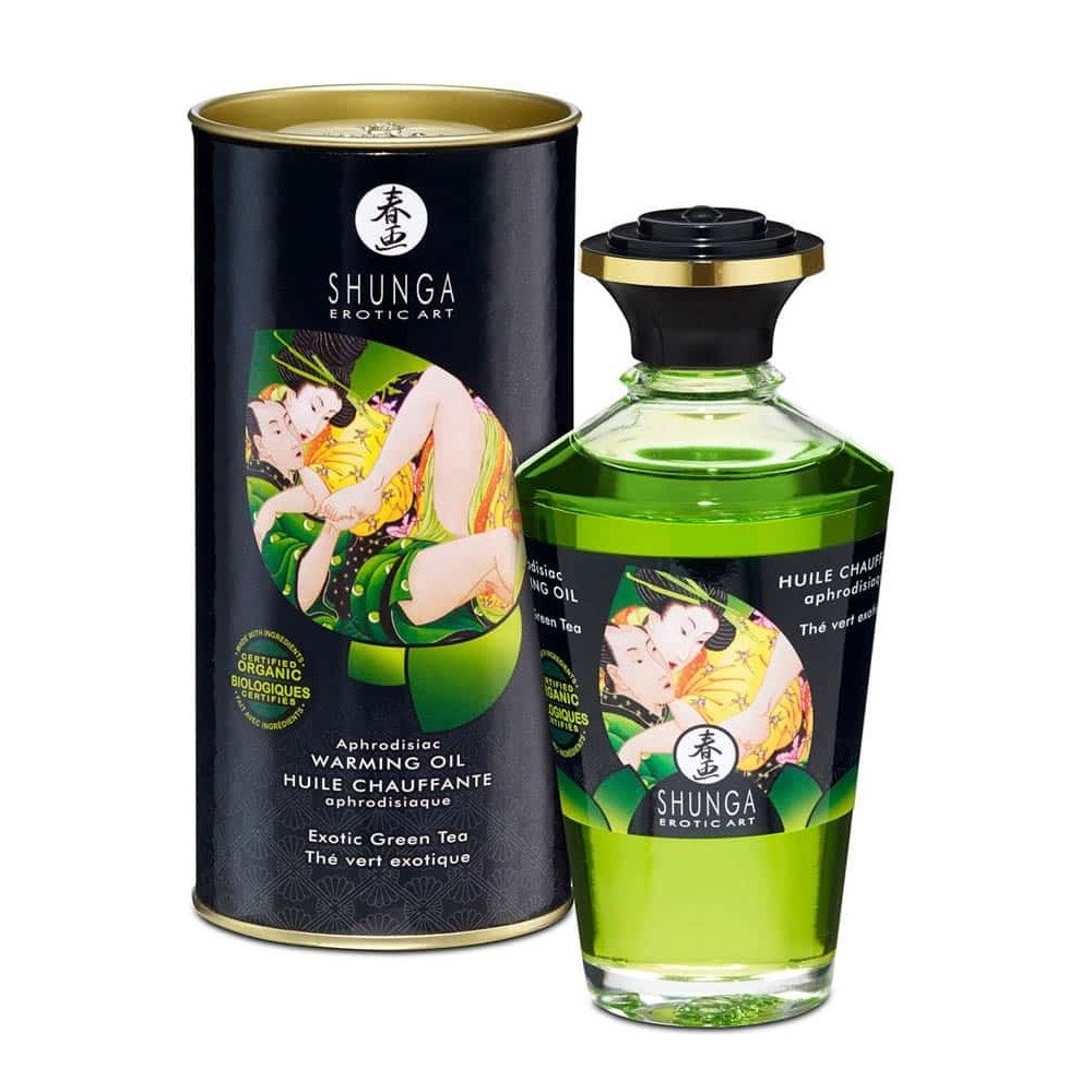 Premium Masažno olje z afrodiziakom - Shunga - Green Tea Premium Masažno olje z afrodiziakom - Shunga - Green Tea