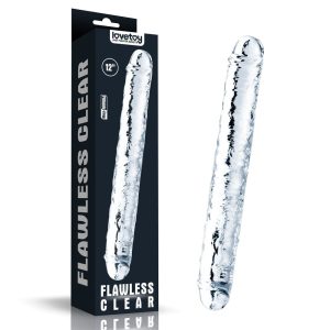 Realistični dvojni dildo Flawless Clear
